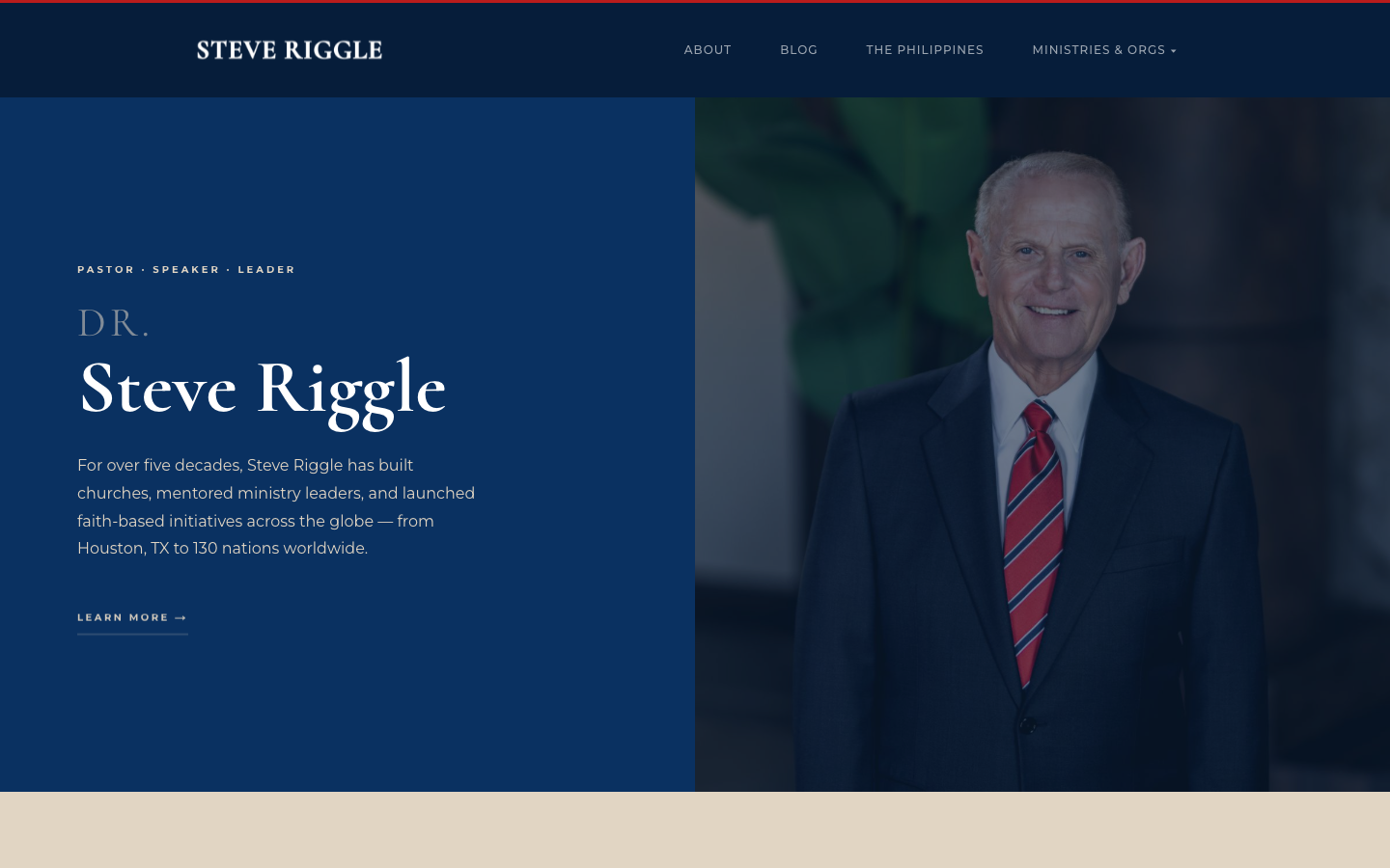 Steve Riggle website screenshot